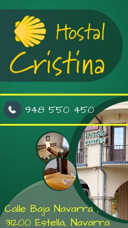 Hostal Cristina Estella Bagian luar foto